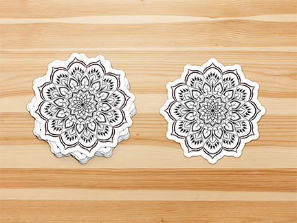 Mandala Colorable Sticker